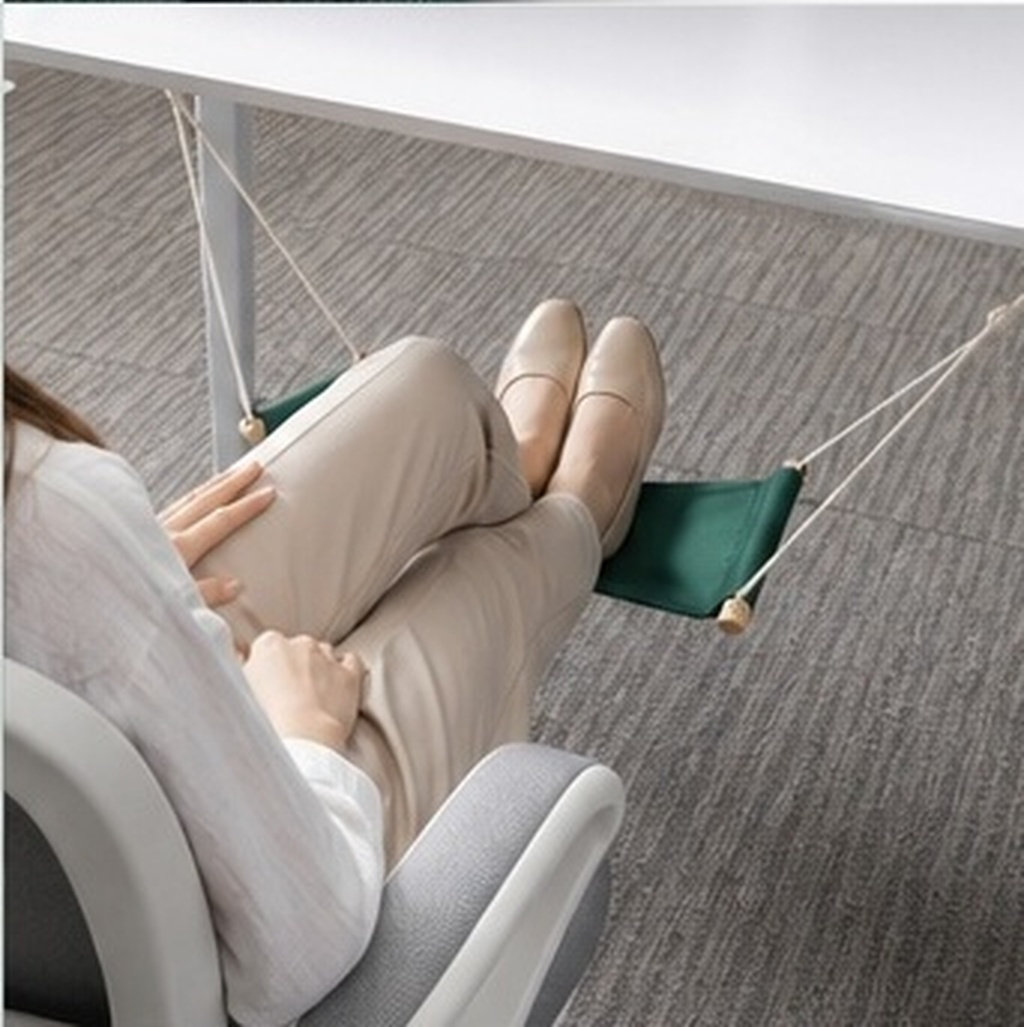 Footrest Under Desk - 책상 아래에 걸어 사용하는 발 받침대,